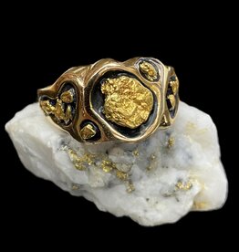 Gold Nugget Ring - RM654 - 11.5
