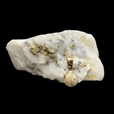 Gold Quartz Pendant PBZ5MMQX (G4)
