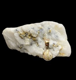 Gold Quartz Pendant PBZ5MMQX (G4)