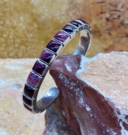 Federico Single row purple spiny oyster cuff 6.5"