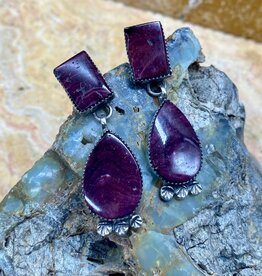 Purple Spiny Oyster Earrings