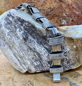 Federico 8.25" Silver Link "Paperclip" Bracelet