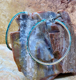 Federico XL Malachite Hoops 2.5"