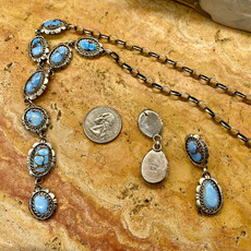 Golden hills turquoise necklace & earrings