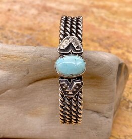 Golden hills turquoise cuff