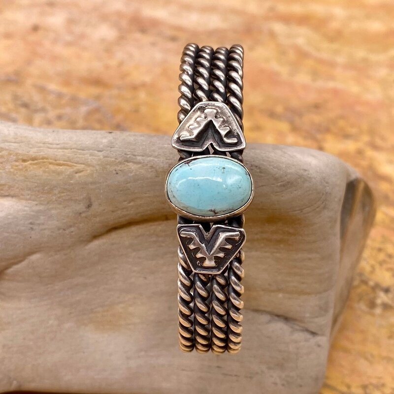 Golden hills turquoise cuff
