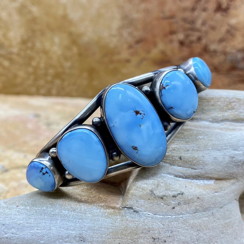 5 Stone Golden Hills Turquoise Bracelet