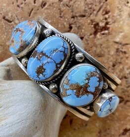 5 stone Golden Hills cuff - 6.25"