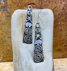 Silver Dangle Earrings by Alex Sanchez
