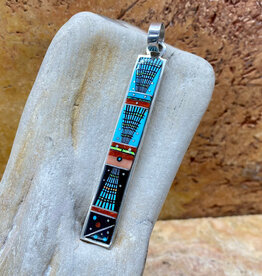 Erwin Tsosie- Multistone Long Pendant