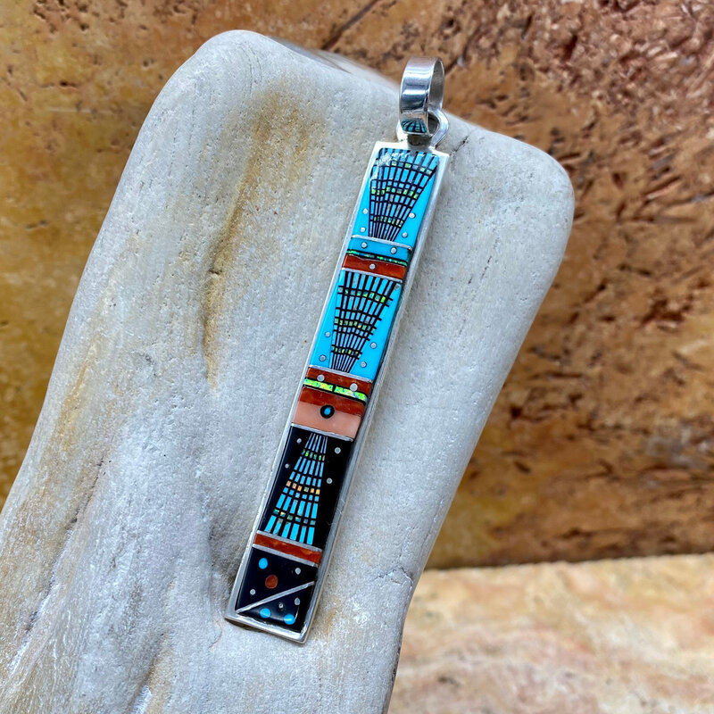 Erwin Tsosie- Multistone Long Pendant