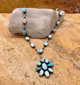 Dry Creek turquoise necklace w/ large pendant