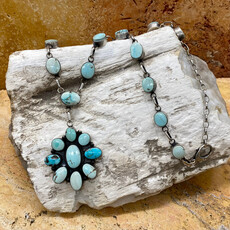 Dry Creek turquoise necklace w/ large pendant