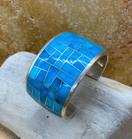 Nakazari Turquoise Inlay Cuff - 6.25"