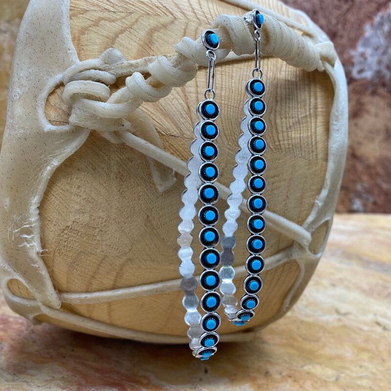 Multi Stone Turquoise Earrings