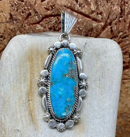 Large Oval Turquoise Pendant