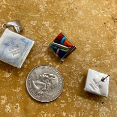 Inlay Corn Row Pendant with Ears