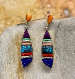 Corn Row Drop Earrings