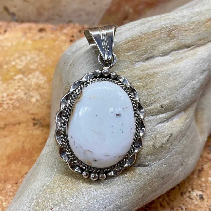 Magnesite (White Buffalo) Pendant