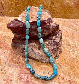20" Turquoise Nugget Necklace