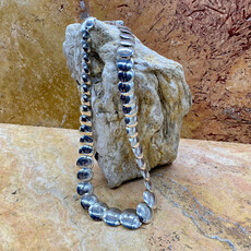 22" Sterling Silver Flat Disc Necklace