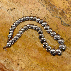 22" Sterling Silver Flat Disc Necklace