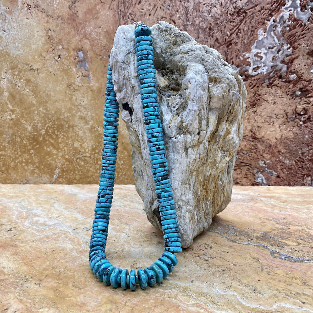 19" Wafer Turquoise  Necklace