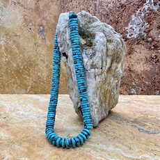 19" Wafer Turquoise  Necklace