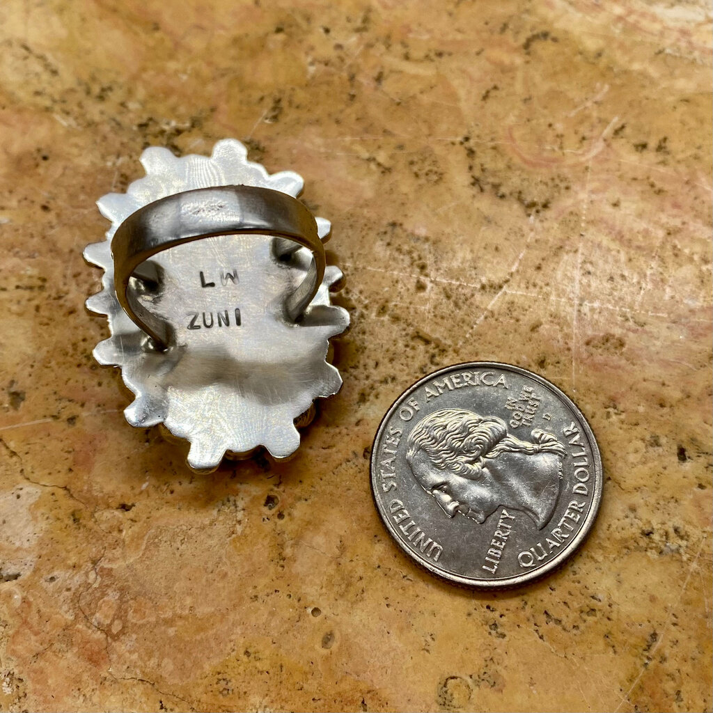 Zuni #8 Turquoise Ring - 8.25