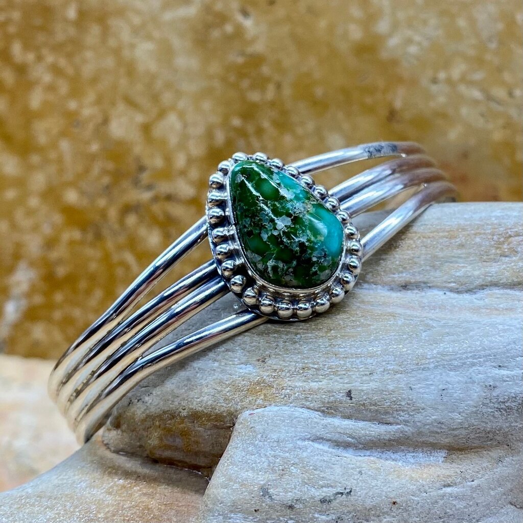 Teardrop Sonoran Turquoise Cuff - 7.25"