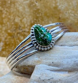 Teardrop Sonoran Turquoise Cuff - 7.25"