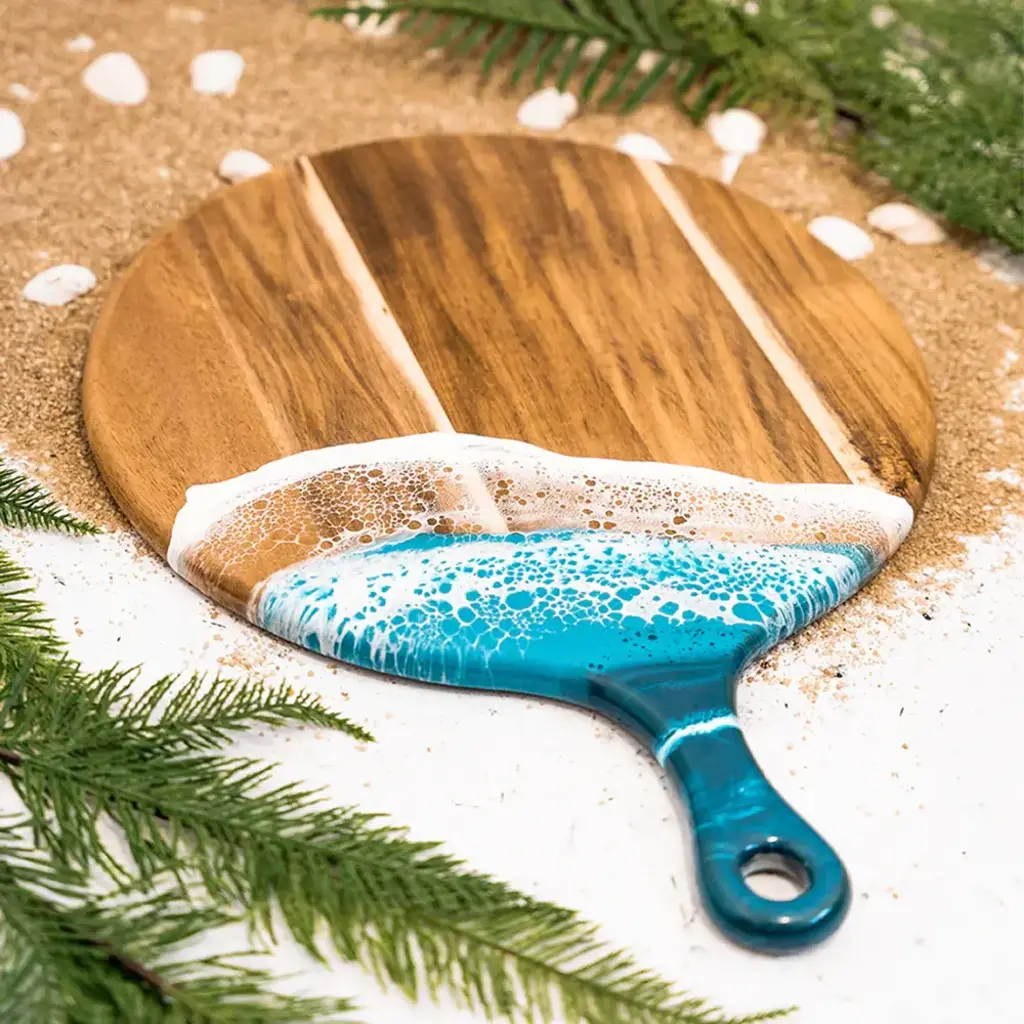 Round Cheese Acacia Board -