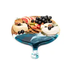 Round Cheese Acacia Board -