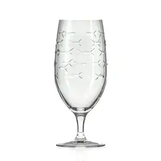 School of Fish 16oz Footed Ice Tea Glass