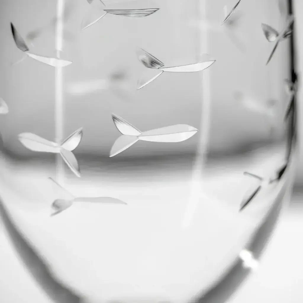 School of Fish 16oz Footed Ice Tea Glass