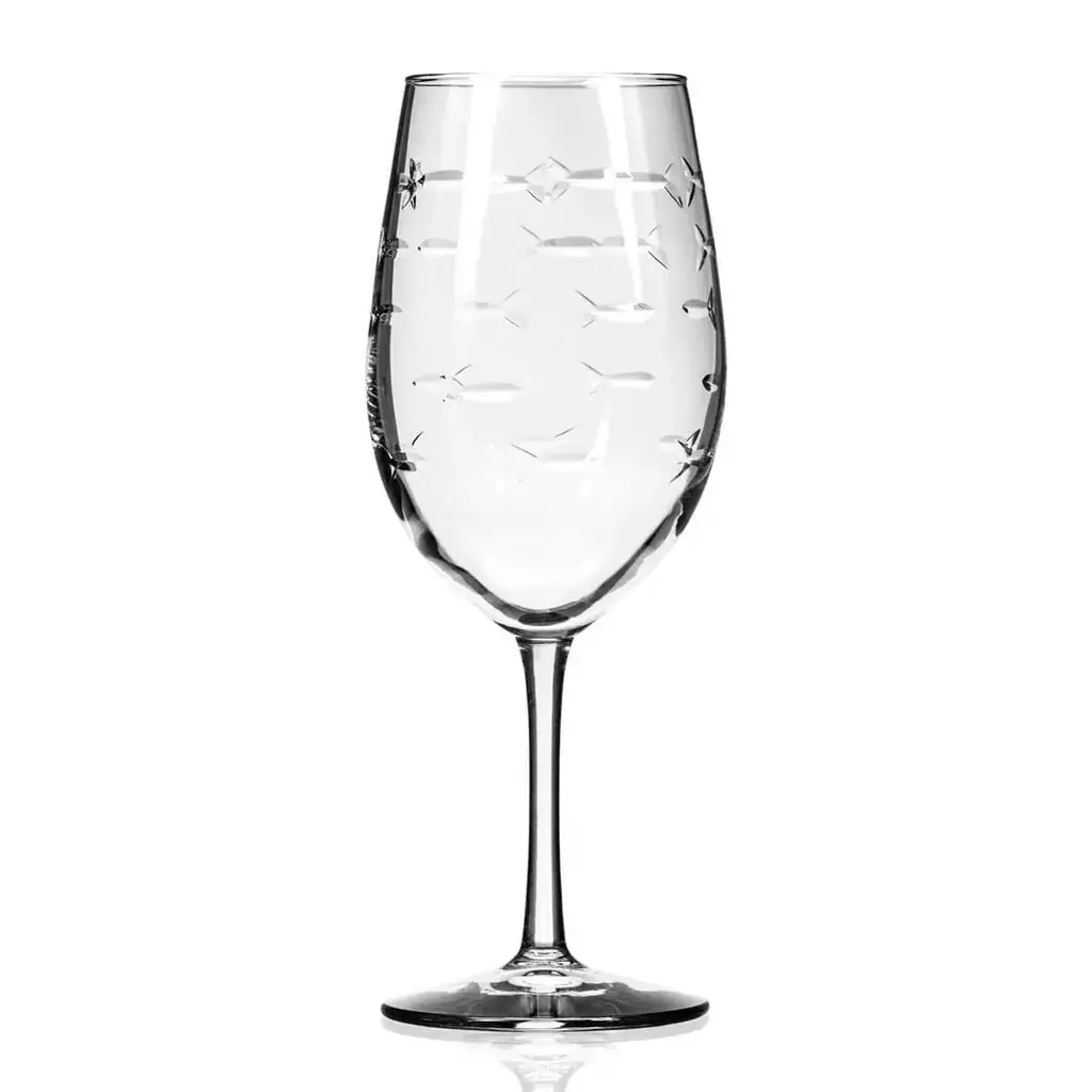 School of Fish Wine Glass