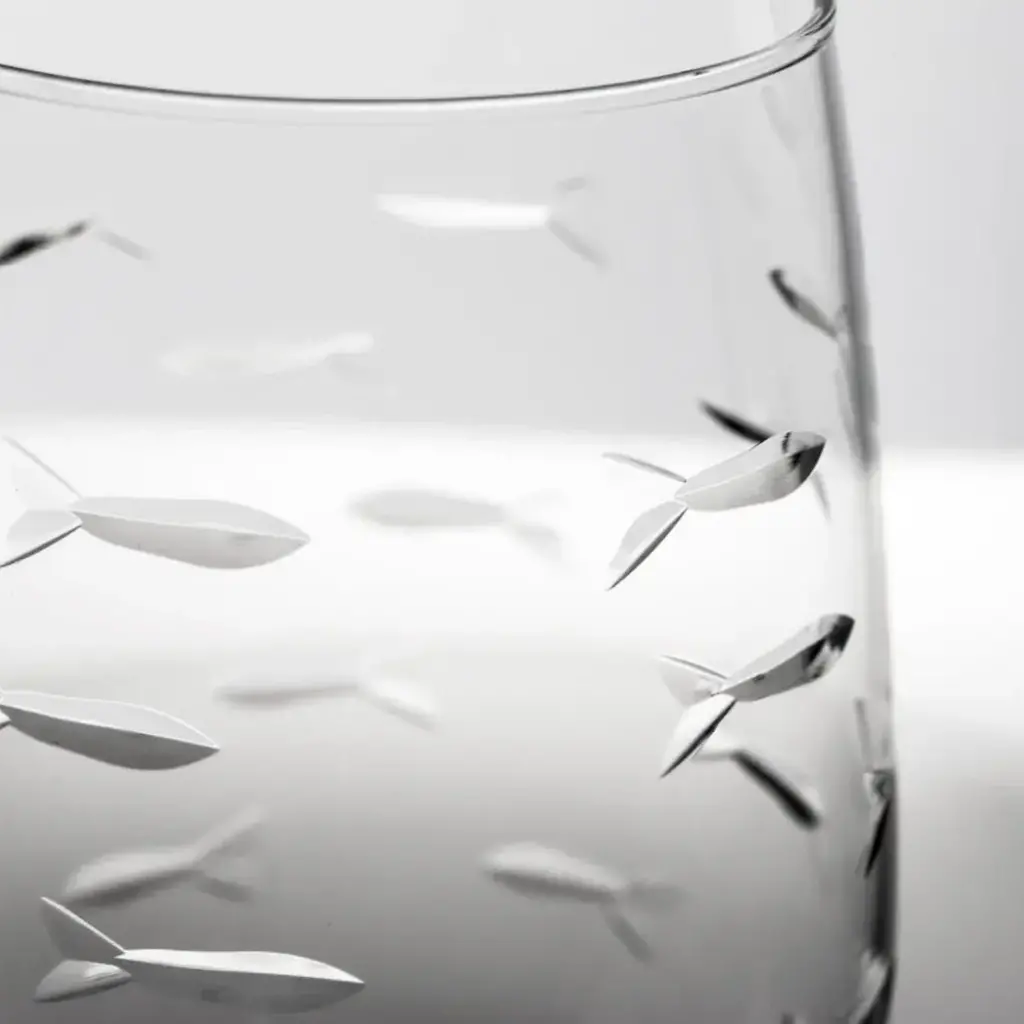 School of Fish Wine Glass
