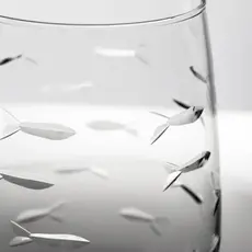 School of Fish Wine Glass