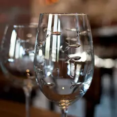 School of Fish Wine Glass