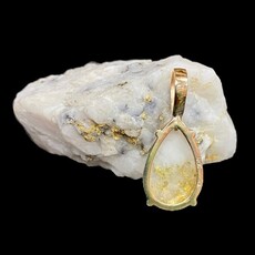 Gold Quartz Pendant (G3)  P17*11Q