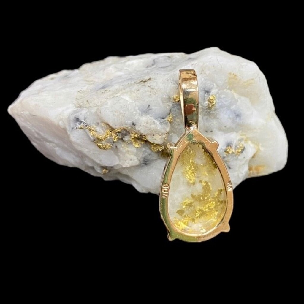 Gold Quartz Pendant (G3)  P17*11Q