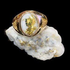 Gold Quartz Ring RM595Q 11