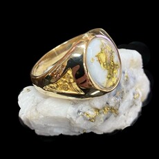 Gold Quartz Ring RM595Q 11