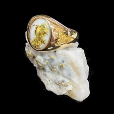 Gold Quartz Ring RM595Q 11