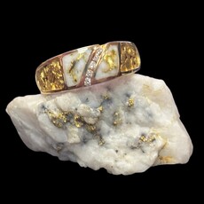 Gold Quartz Ring RM731SD10NQ - 10
