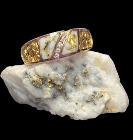 Gold Quartz Ring RM731SD1NQ - 10