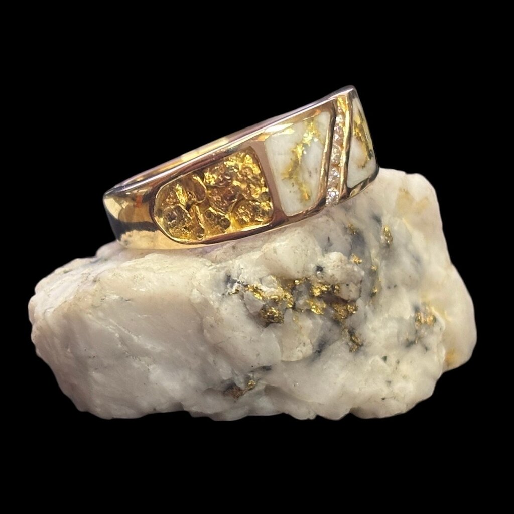 Gold Quartz Ring RM731SD1NQ - 10