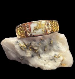 Gold Quartz Ring RM732D12NQ - 11.5
