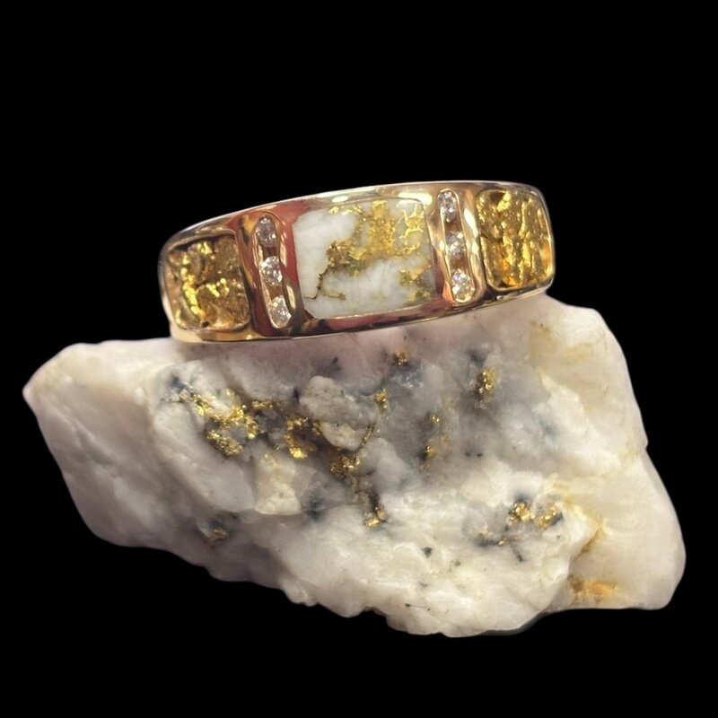 Gold Quartz Ring RM732D12NQ - 11.5