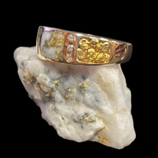Gold Quartz Ring RM732D12NQ - 11.5